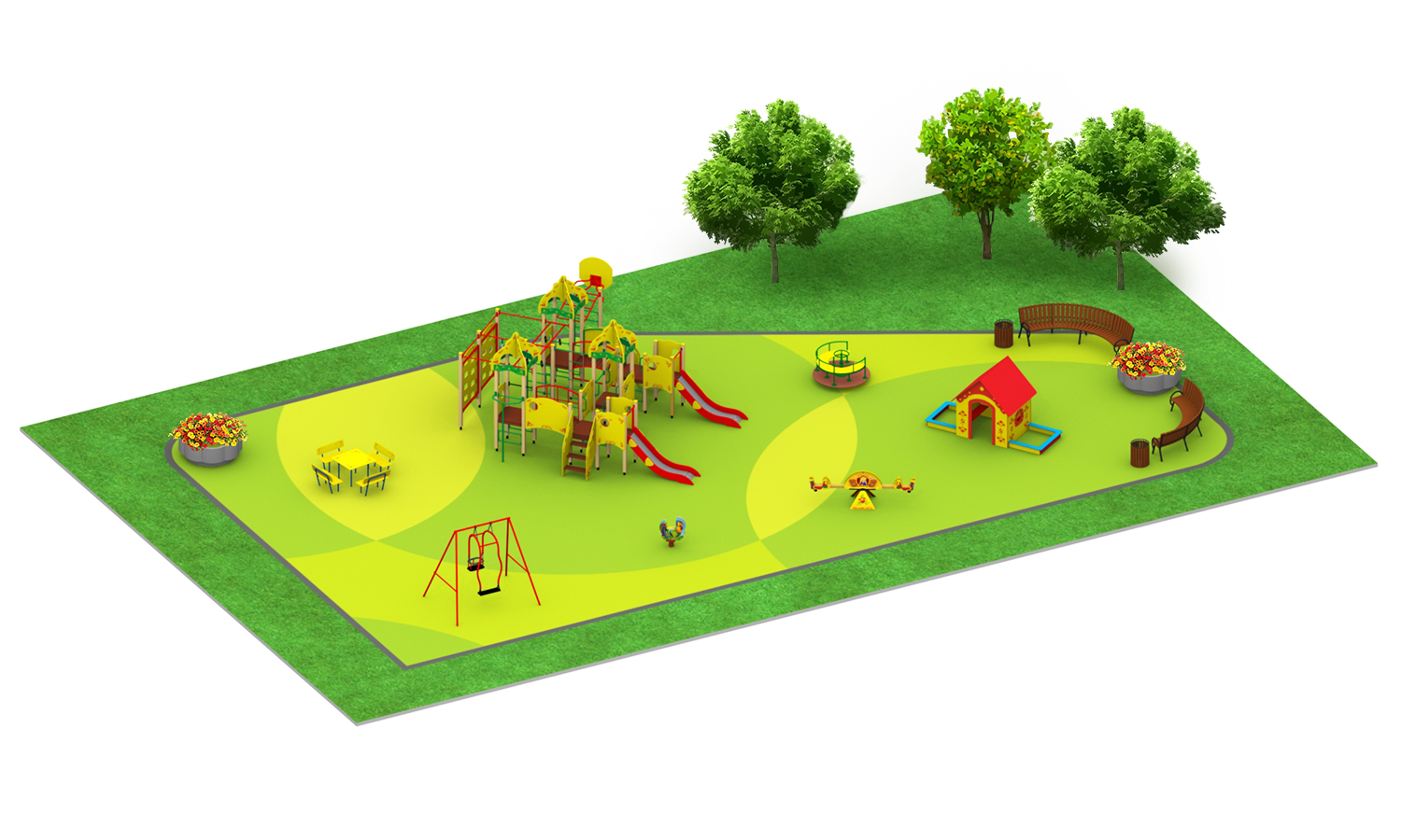 Модель детской площадки