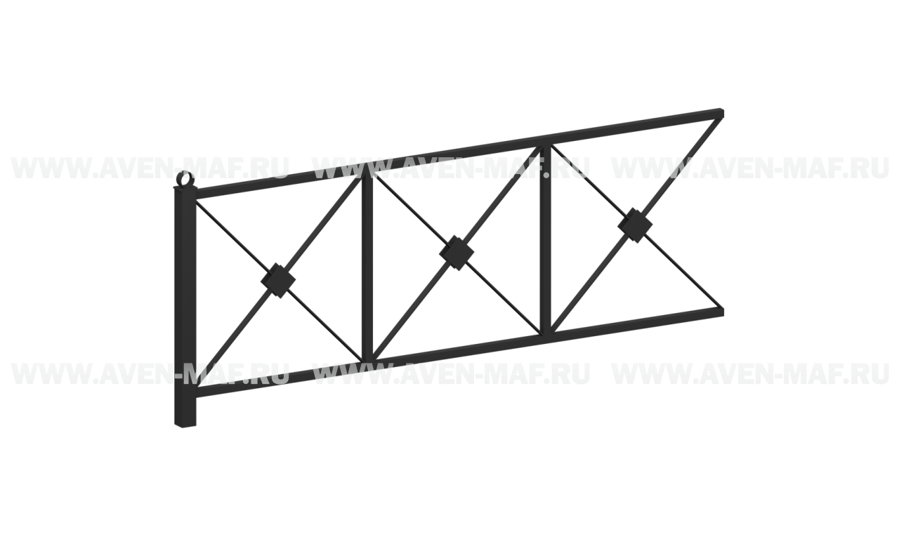 Ограждение металлическое О-323