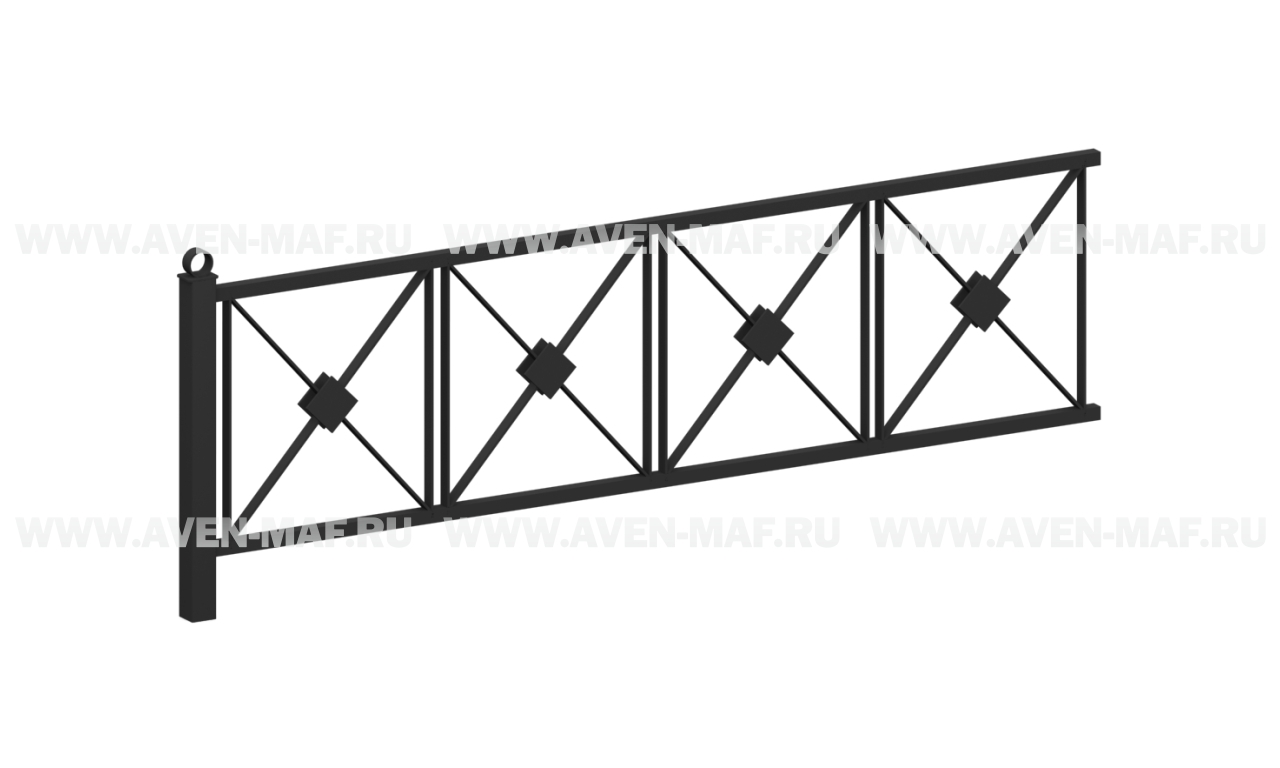 Ограждение металлическое О-327