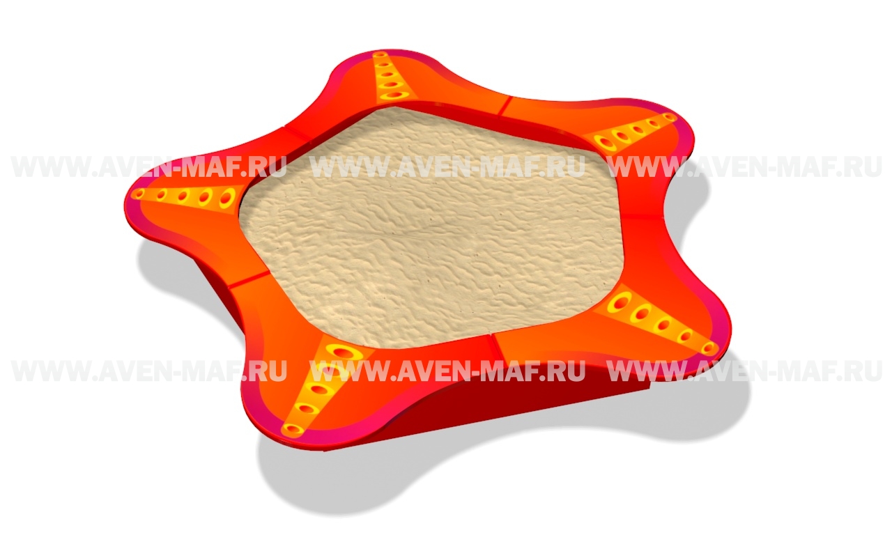 Песочница детская П-25 "Морская звезда"