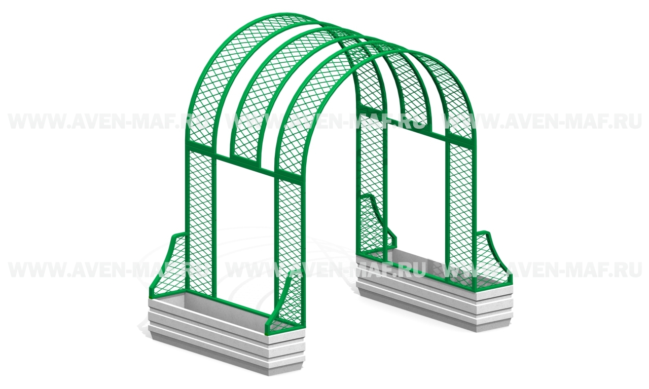 Арка с вазонами В-38/2