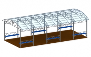 Терраса с крышей ПТ-02